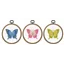 Vervaco Kit 178195 Set of 3 Butterflies with Hoops - photo 1