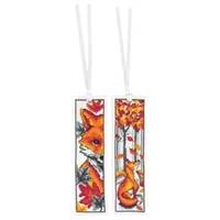 Vervaco Bookmark Kit 203222 Foxes Set of 2