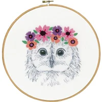 Vervaco Kit 0170664 Owl with Flowers