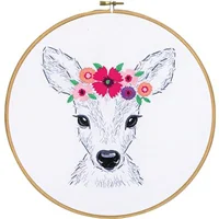 Vervaco Kit 0170263 Deer with Flowers
