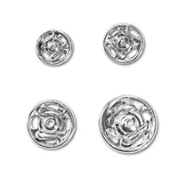 Prym Sew On Snaps Silver Mixed