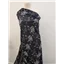Fabric Lark Embroidered Cotton Dark Navy Ivory - photo 1