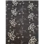 Fabric Lark Embroidered Cotton Dark Navy Ivory - photo 3