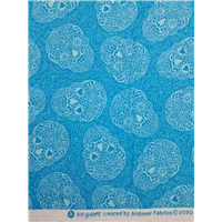 Day Of Dead Blue Skulls