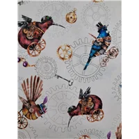 Steampunk Gears Feathers 81580