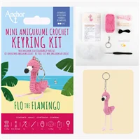 Anchor Mini Key Ring Flo the Flamingo
