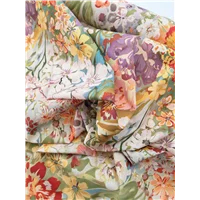 Fabric Cotton Lilac Peach Golds