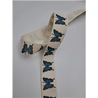 Ribbon Butterfly Natural 20mm