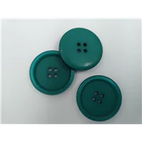 Button 6395 Jade 4 Hole with Rim