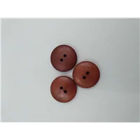 Button 2115 2 Hole Mid Brown Wood Look