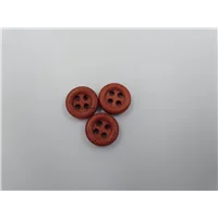 Button 2124 Dark Wooden 4 Hole Small