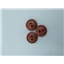 Button 2113 2 Hole Mid Brown Wood Look