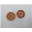 Button 35 Lt Wood 4hole