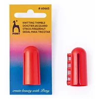 Pony Knitting Thimble Red