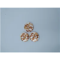 Button IA 41193 28 941 Brown Cream
