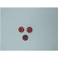 Button IA 27365 24 Reds Modern
