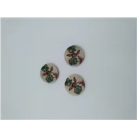 Button IA 41086 44 857 Floral