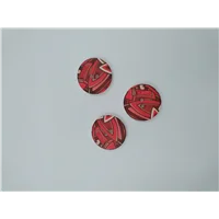 Button IA 27565 36 Reds Modern