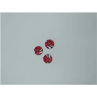 Button IA 28601 24 1 Red White Black