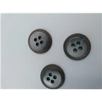 Button SA 23265 24 1 Grey Brass