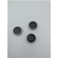 Button 1005 15mm Charcoal Rim
