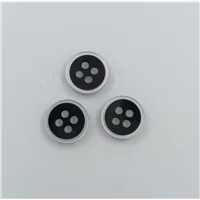 Button SA 5357 14 Colour 3 Silver Black 4H