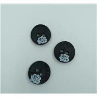 Button SA 4682x 24 Blk Grey Flr