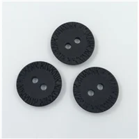 Button 6936 Black 2hole
