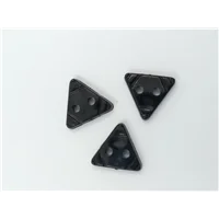 Button 17283 12mm Blk Triangle
