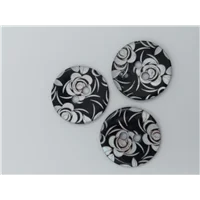Button SA 4682x 32 Blk Grey Flr