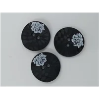 Button SA 16650 20 1 Black Rose O