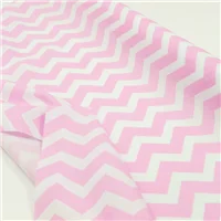 Fabric Chevron Pale Pink White