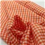 Fabric Polyester Check 7 Orange