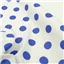 Poly Cotton White Royal Large Spot
