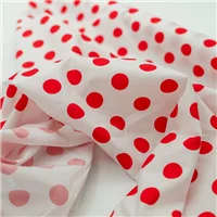 Fabric W1751 10cent Spot Wht Red