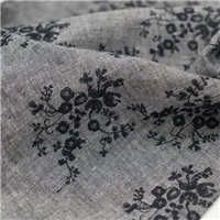 Fabric W 2578 Embroidered Chambray Print 2