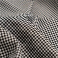 Fabric W 2369 Poly Cotton Gingham Black