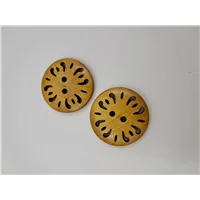 Button 26MU 30 Mustard Vintage 30mm