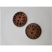 Button 26CH Chocolate Vintage 25mm