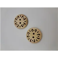 Button 26CR25 Cream Vintage 25mm