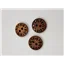Button 26CH15 Chocolate Vintage 15mm