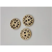 Button 26CR15 Cream Vintage 15mm