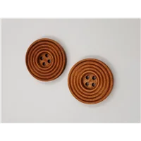 Button 25LB30 Light Brown Circular 30mm