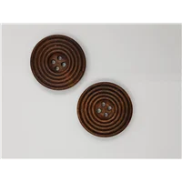 Button 25DB30 Dark Brown Circular 30mm