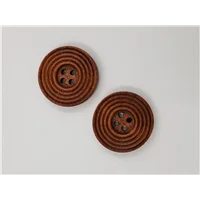 Button 25LB25 Light Brown Circular 25mm