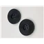 Button 25BL25 Black Circular 25mm