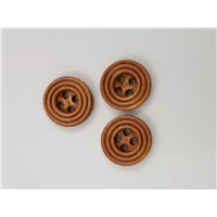 Button 25LB15 Light Brown Circular 15mm