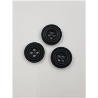 Button 25BL15 Black Circular 15mm