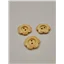 Button 21CR20 Cream Flower 20mm
