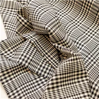 Fabric Himari Oxford Black Ivory